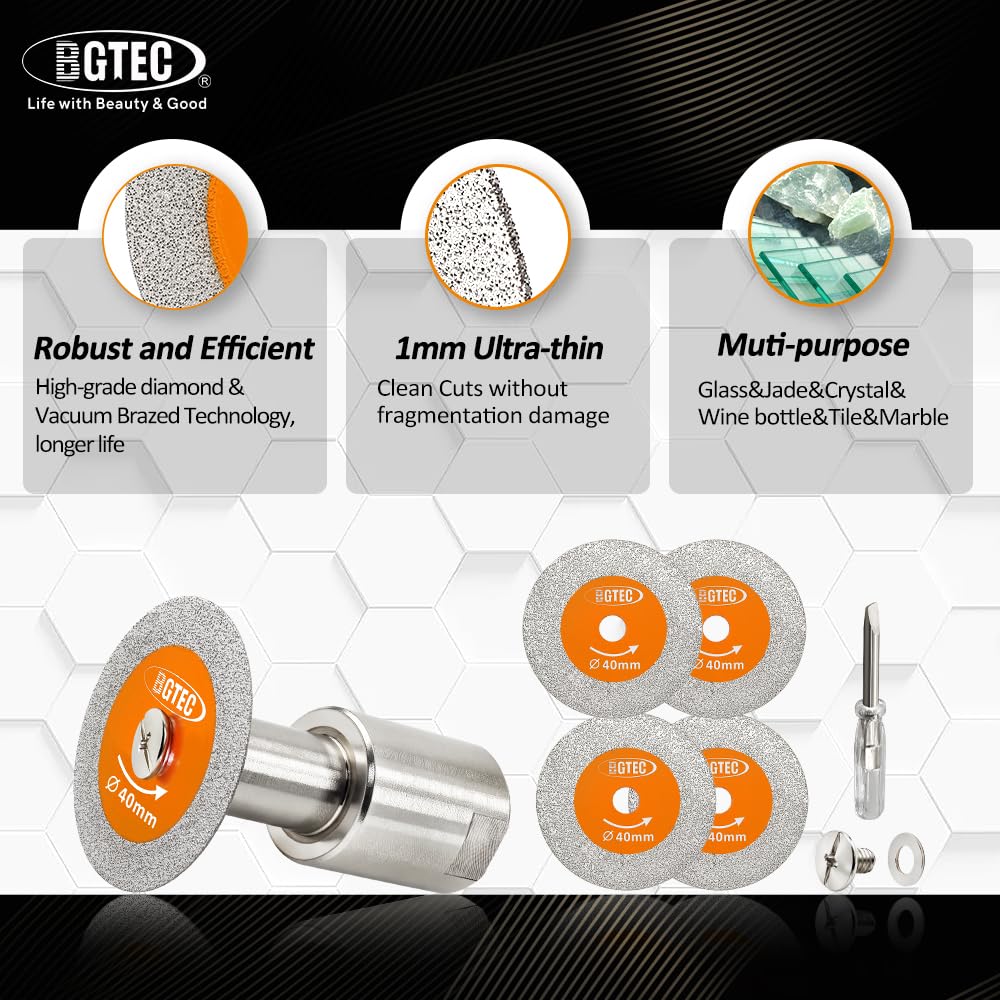 BGTEC Diamond Mini glass cutting demo shows smooth, chip-free edges.
