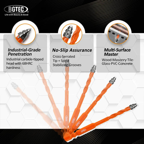 BGTEC 6.3mm hex shank fits most drills
