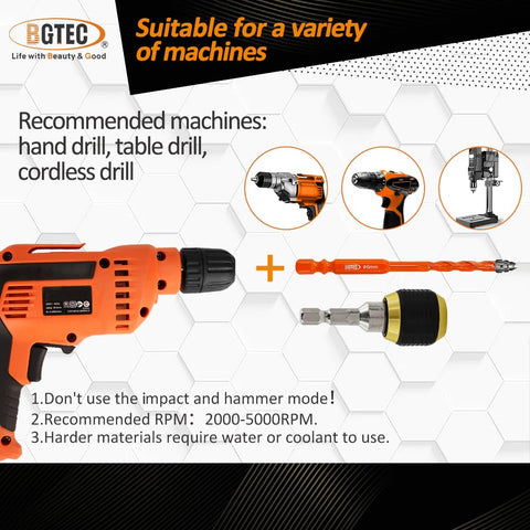 BGTEC in-use on-site drilling tiles and masonry