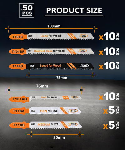 BGTEC T101AO wood curve-cutting blades for smooth curved cuts.