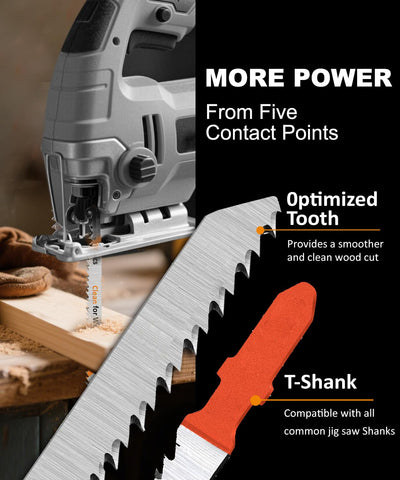 BGTEC T101B wood straight-cutting blades for clean lines.