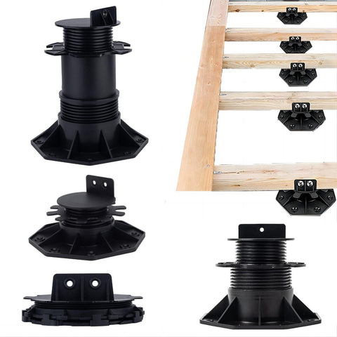 BGTLGIO height adjustment holes on deck pedestal for flexible leveling