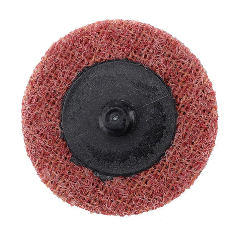 BHA red conditioning disc removes rust and supports finishing on metal surfaces