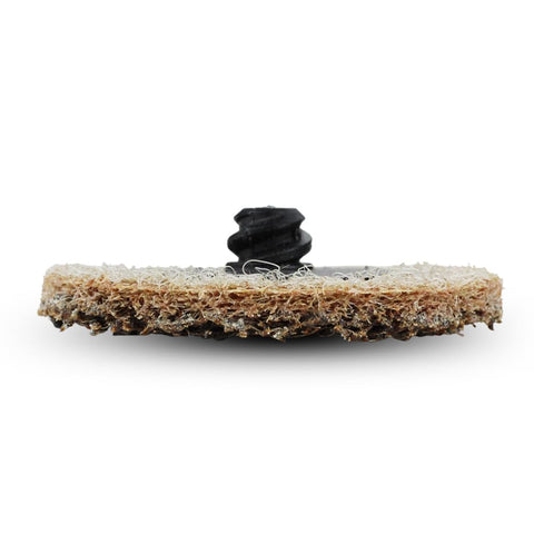 BHA quick-change mount demonstrates secure fit for swift disc swaps.