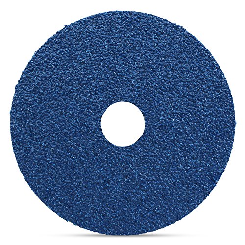 BHA zirconia resin fiber sanding disc, side view, robust for metal and wood tasks