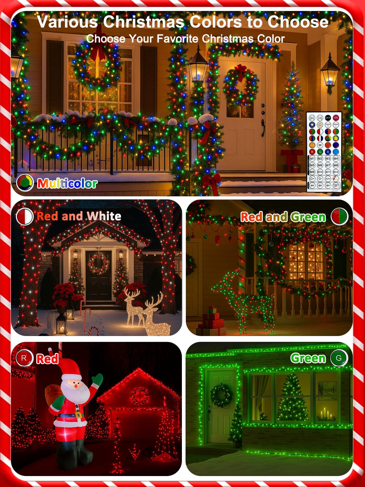BHCLIGHT showcases 16 million colors for endless festive palettes.