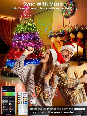 BHCLIGHT outdoor-friendly RGB lights dance to music for events and parties.