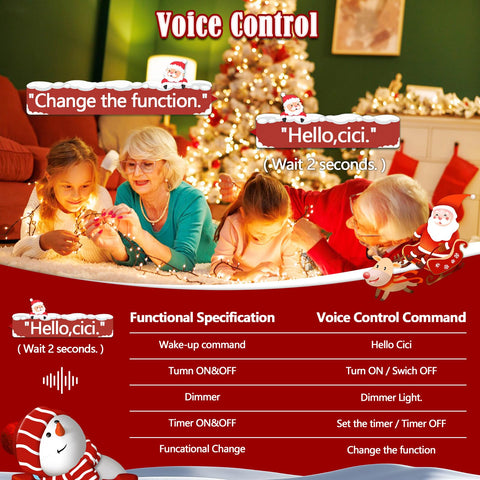 BHCLIGHT remote-controlled Christmas string for quick mood adjustments