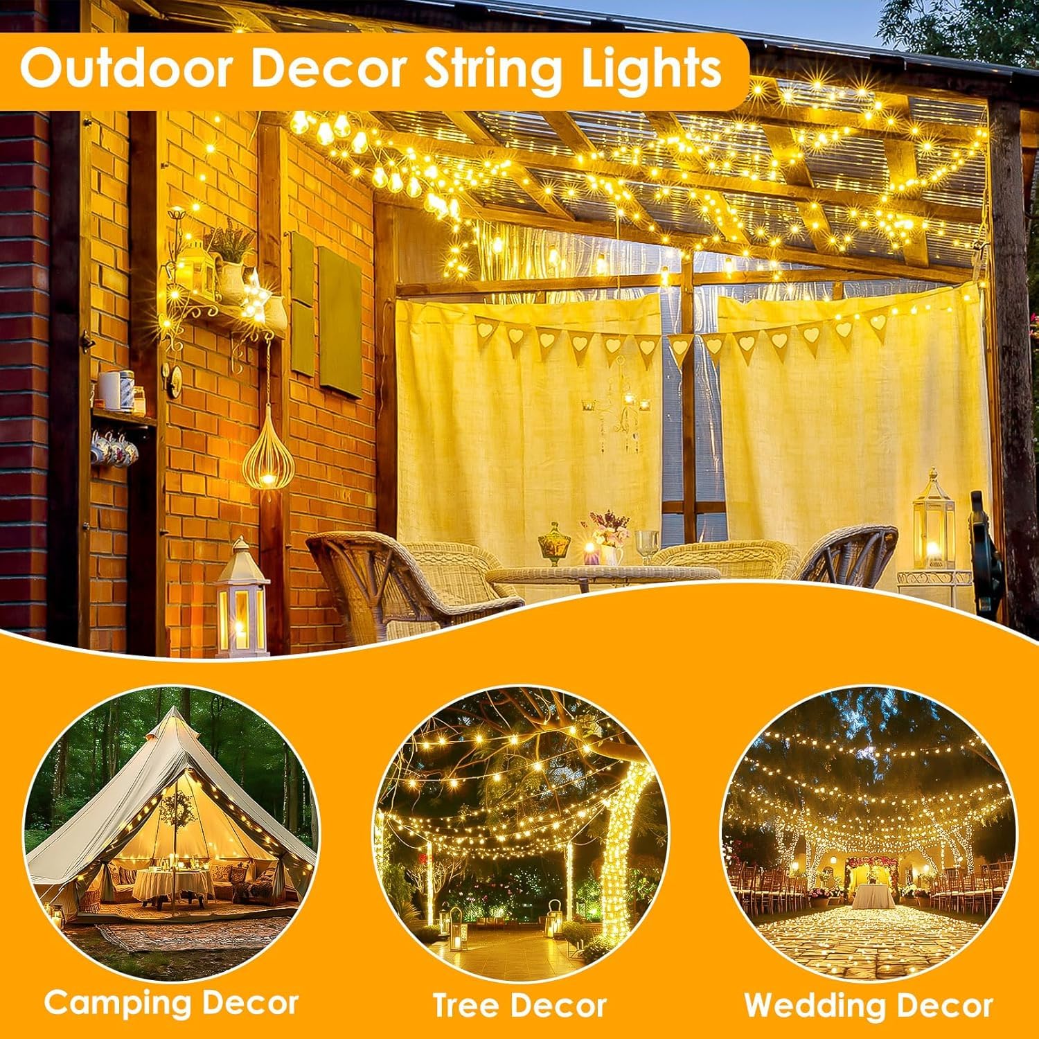 BHCLIGHT remote control fairy lights simplify mode switching and brightness.