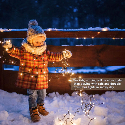 BHCLIGHT shatterproof plastic bulbs provide durability for family-friendly holiday decorating.