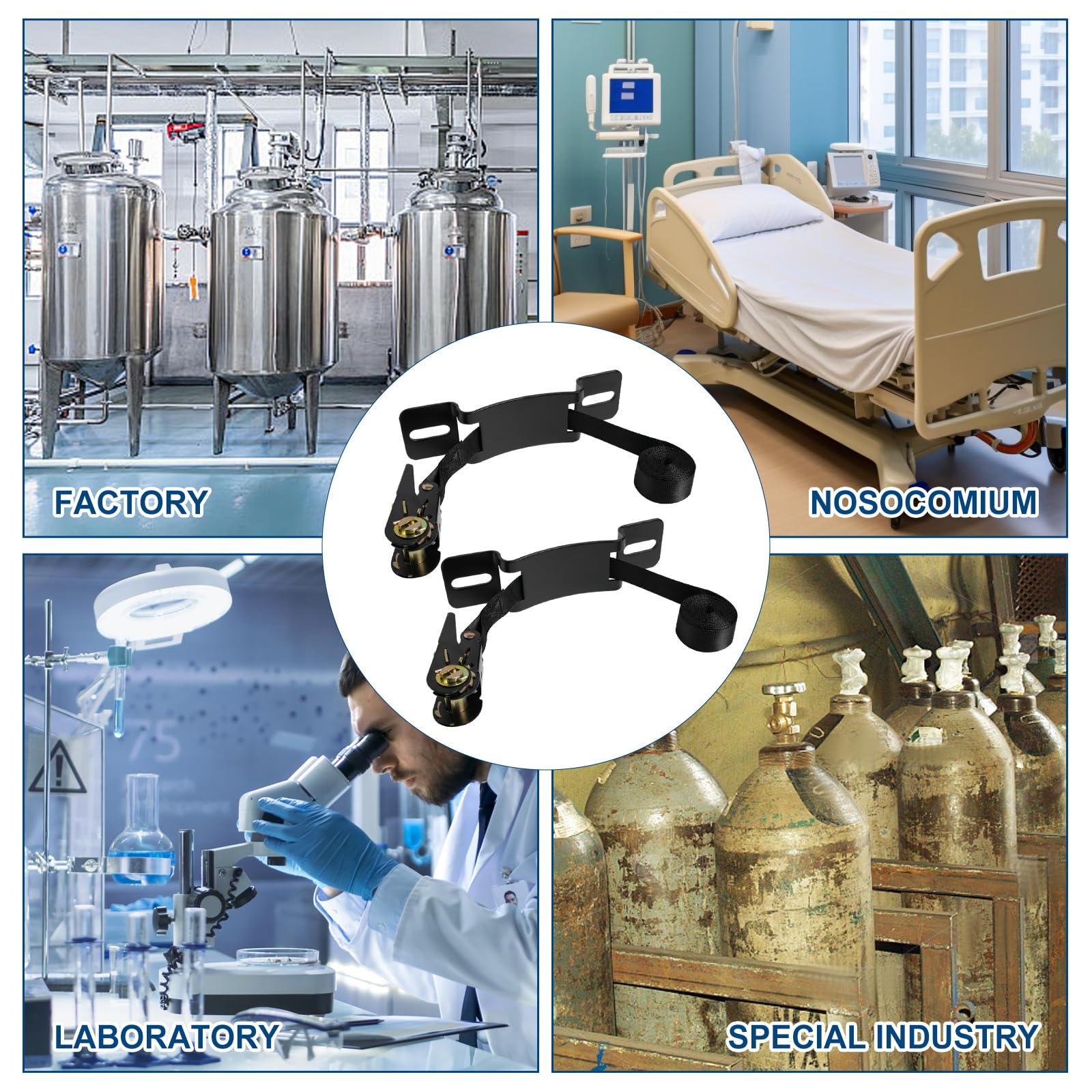 BIAJOV adjustable straps fit around cylinders of various sizes