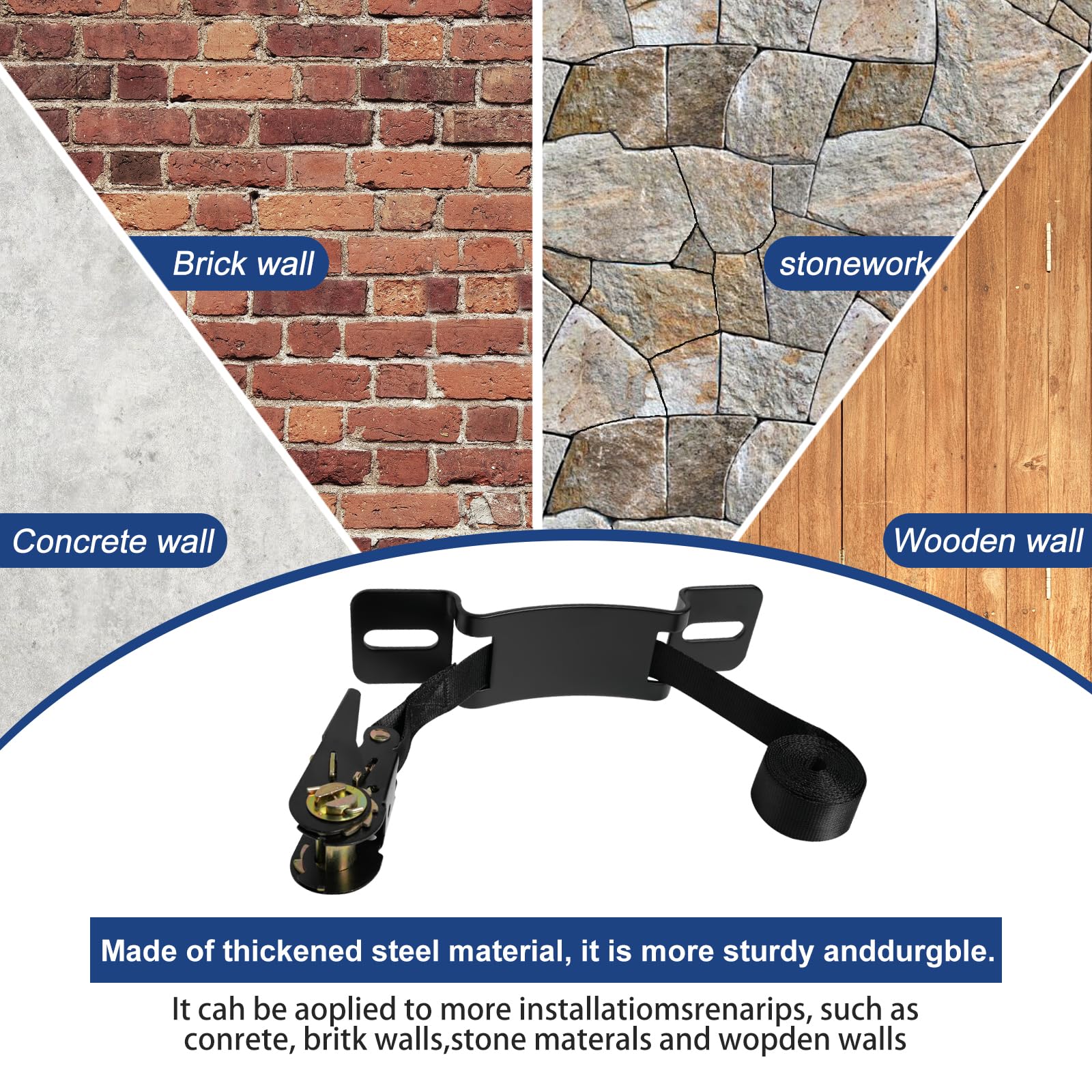 BIAJOV installation screws and anchors fit multiple wall types