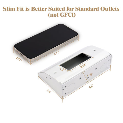 BIAOHAN under-cabinet box with durable metal housing