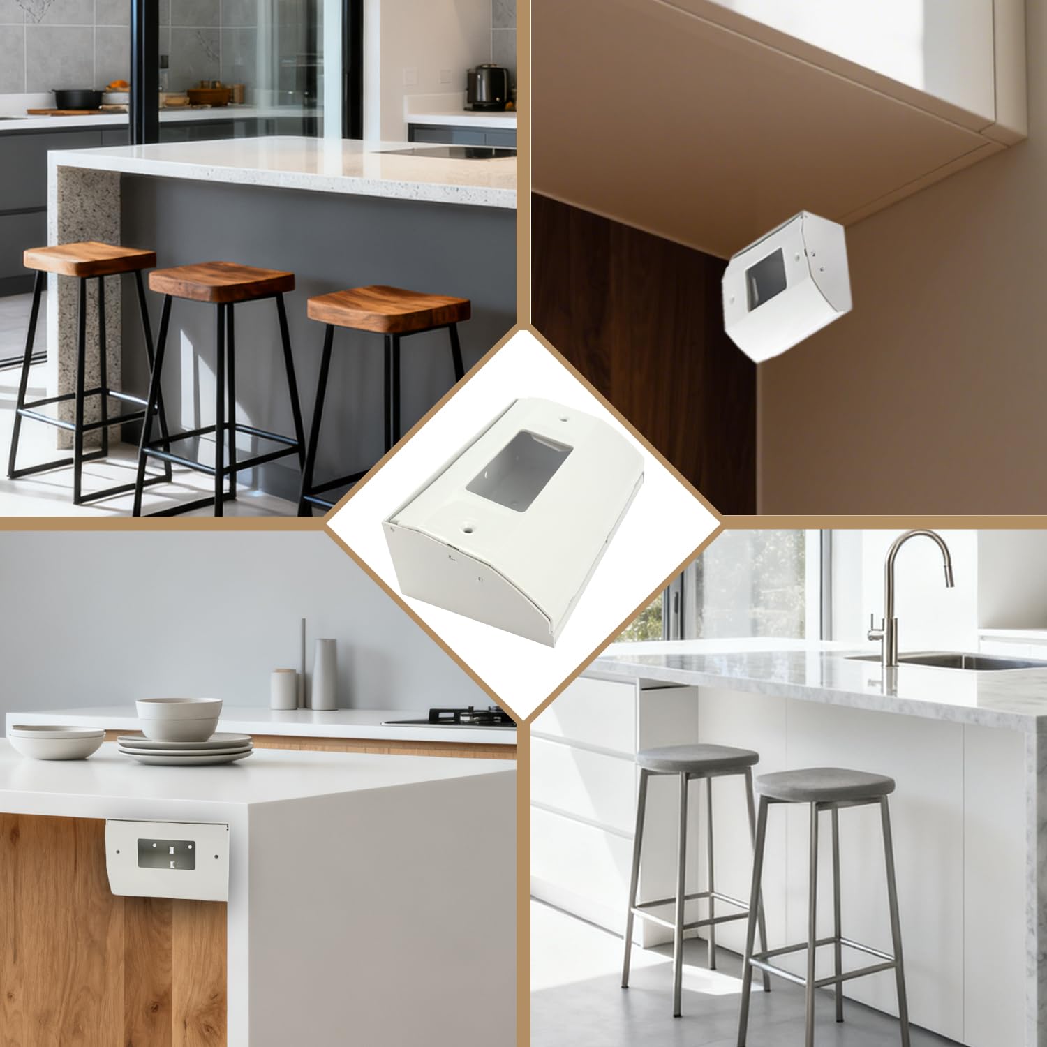 BIAOHAN installation kit demonstrates easy under-cabinet setup