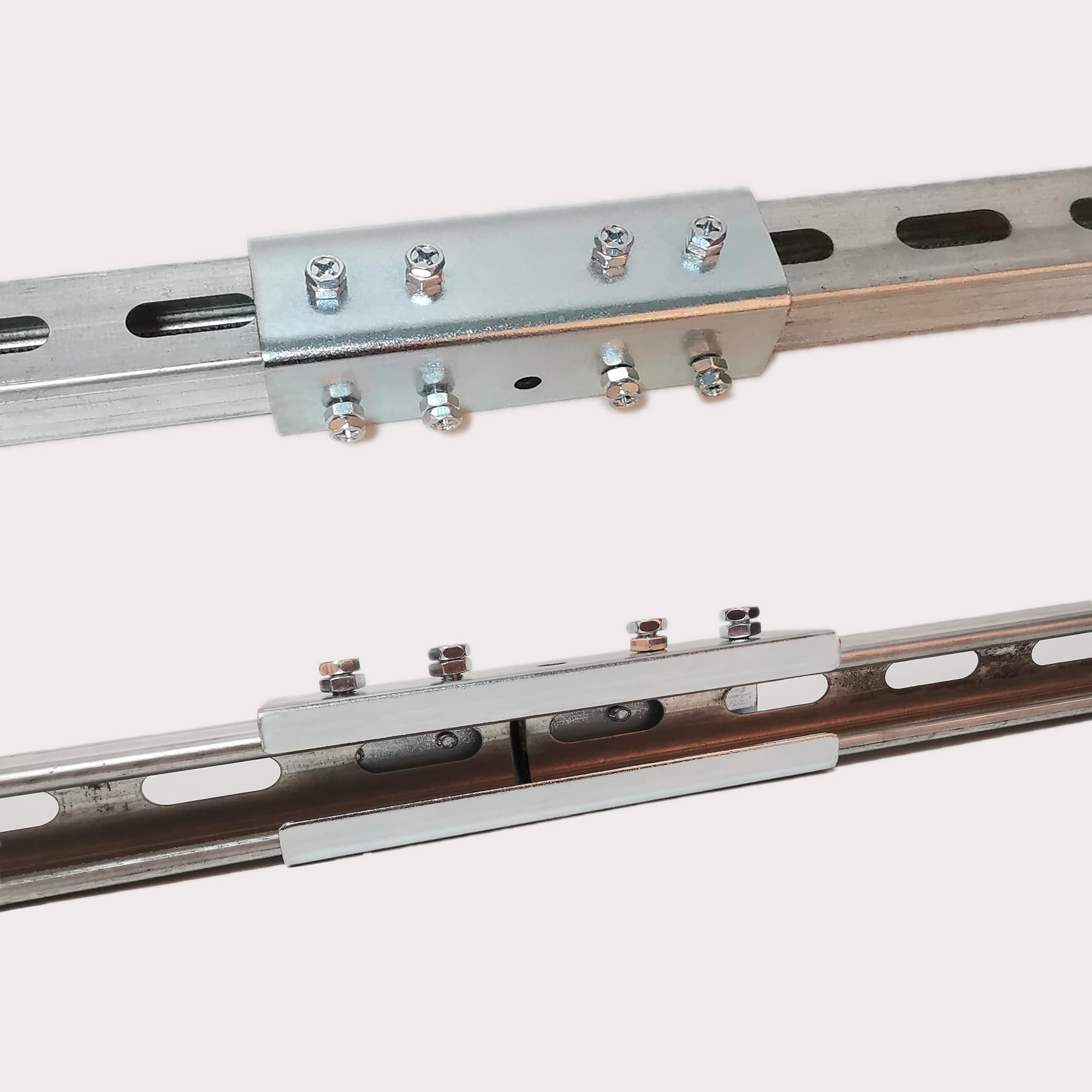 BIAXJUNY extend bracket connecting two strut channels in a clean joint