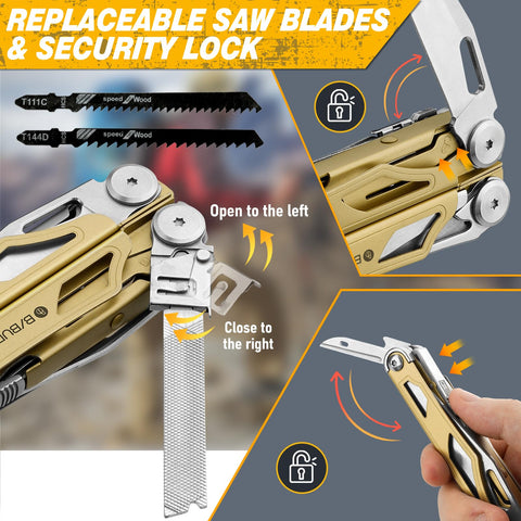 Bibury BI2045 interchangeable saw blade for quick wood cutting on camping trips