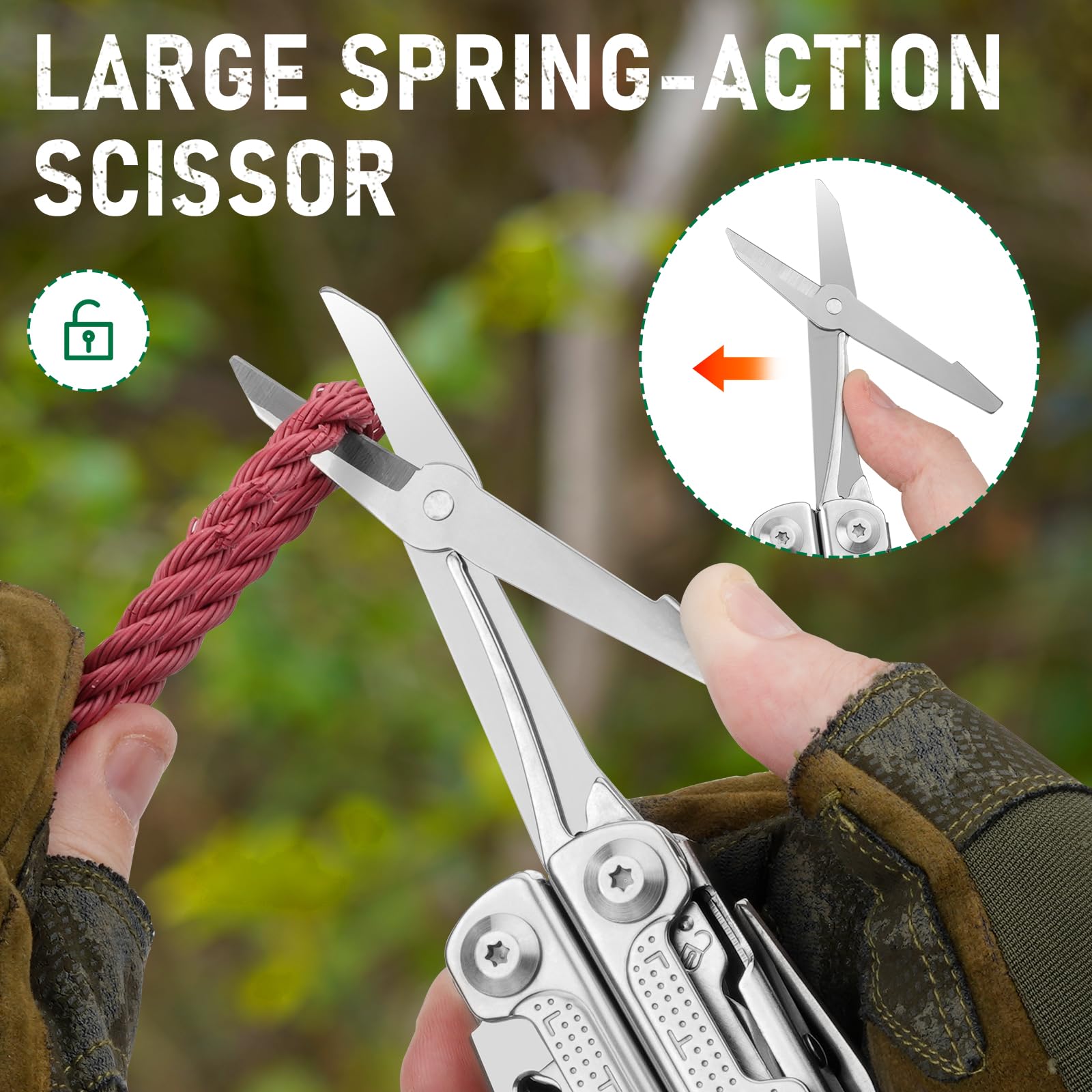 BIBURY BI2049 safety locking keeps tools secure when opened.