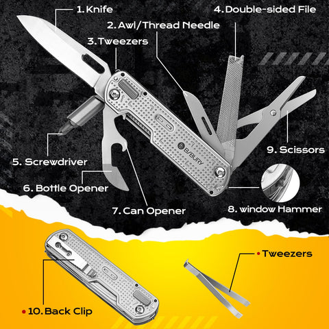 Self-locking system on BIBURY BI2056 ensures safe tool deployment