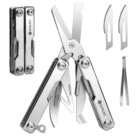 Bibury BI2052A mini multitool scissors close up for everyday carry