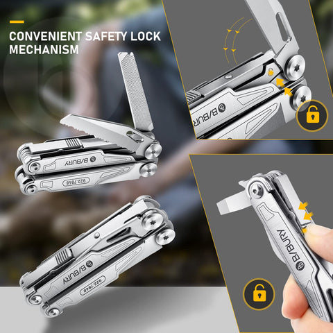 BIBURY gift idea multitool for outdoor enthusiasts and DIY lovers.