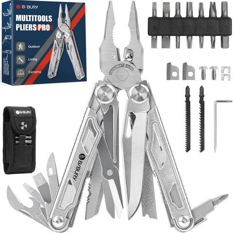 BIBURY BI2045 multitool folded for pocket carry and everyday tasks.