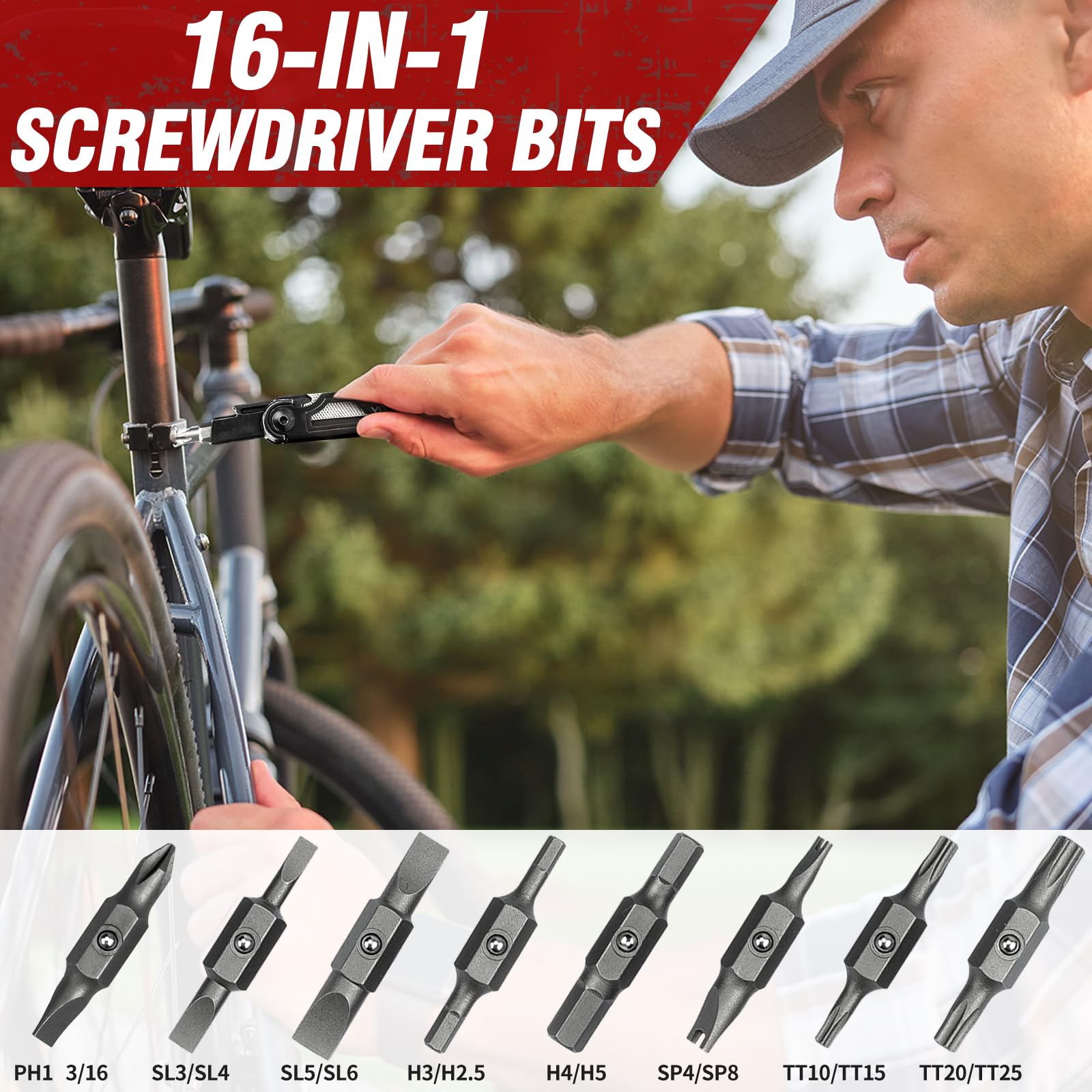 Bibury Multitool Pliers Pro BI2045AB 16-in-1-bit-set covers common DIY tasks