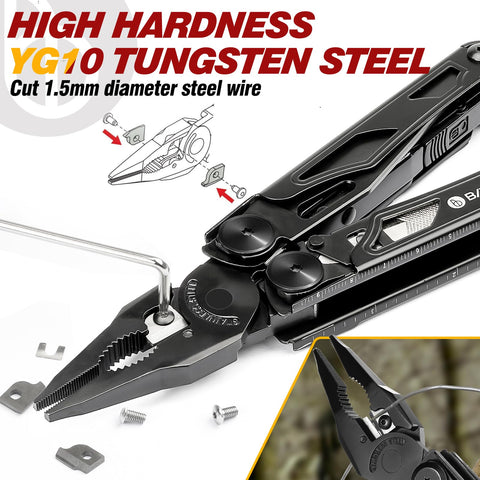 Bibury Multitool Pliers Pro BI2045AB replaceable-wire-cutters highlight long-term outdoor capability