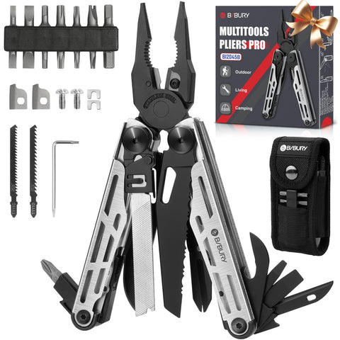 BIBURY Multitool Pro folded design ready for compact camping carry