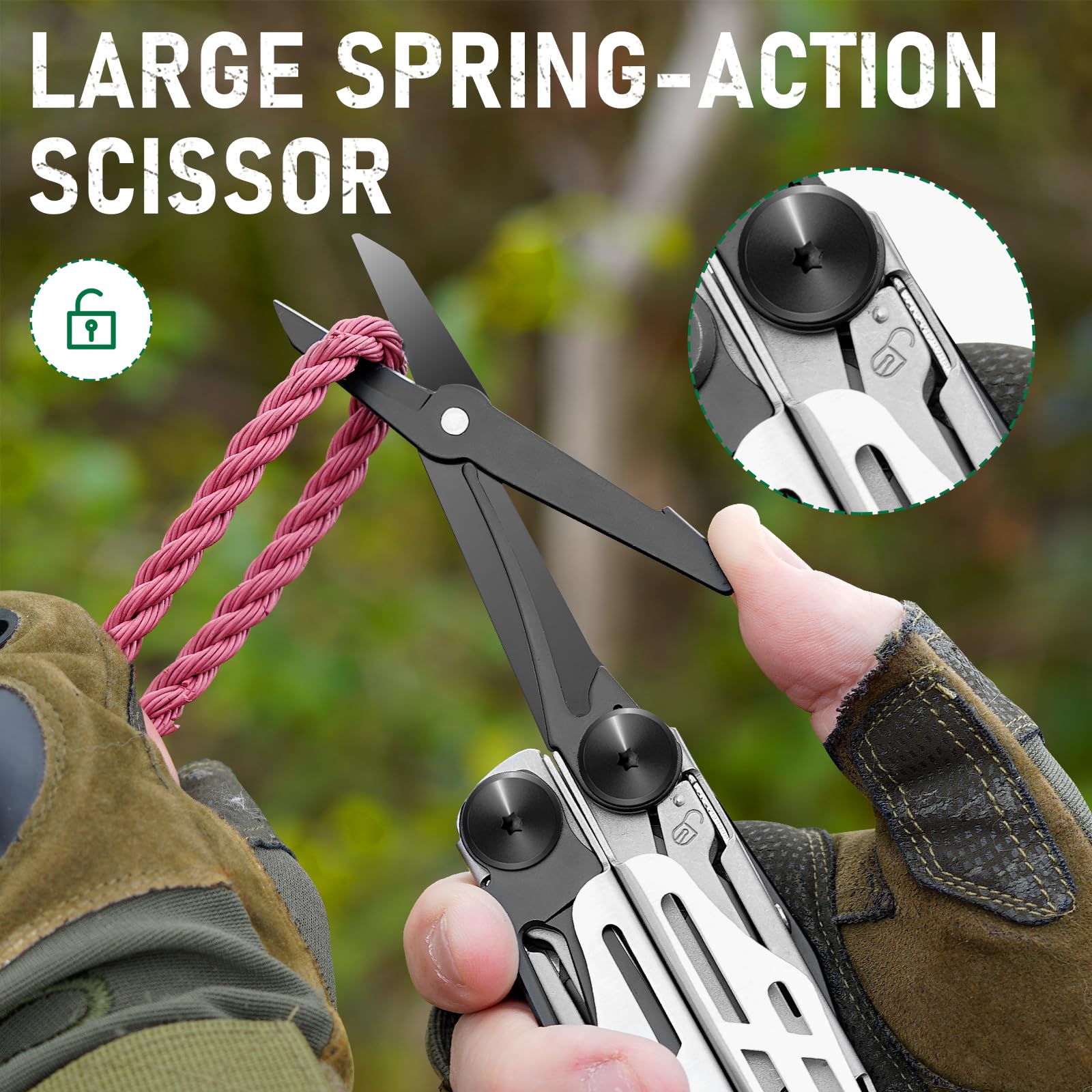BIBURY Multitool Pro foldable sheath keeps tools organized and protected