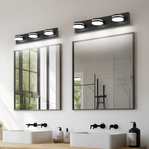 Bicrink over-mirror light provides daylight-like face lighting.