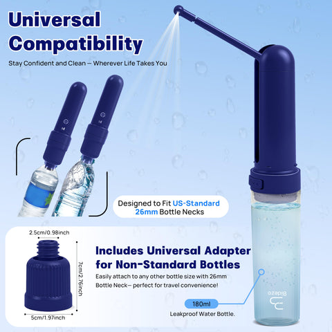 Bidezo universal adapter fits most bottles for flexible use.