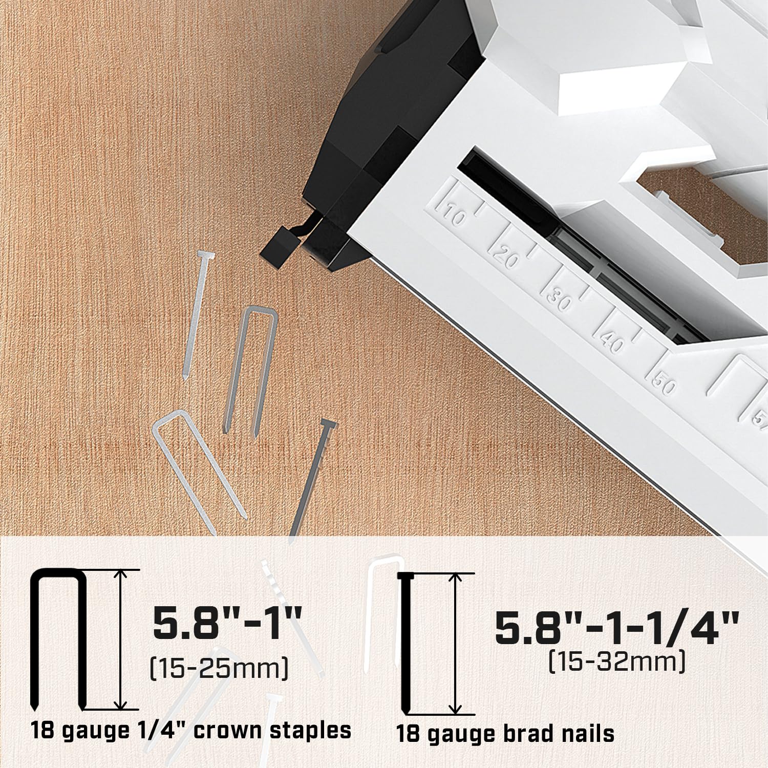 BIELMEIER 18-gauge nails compatibility demonstrates versatile fixing options.