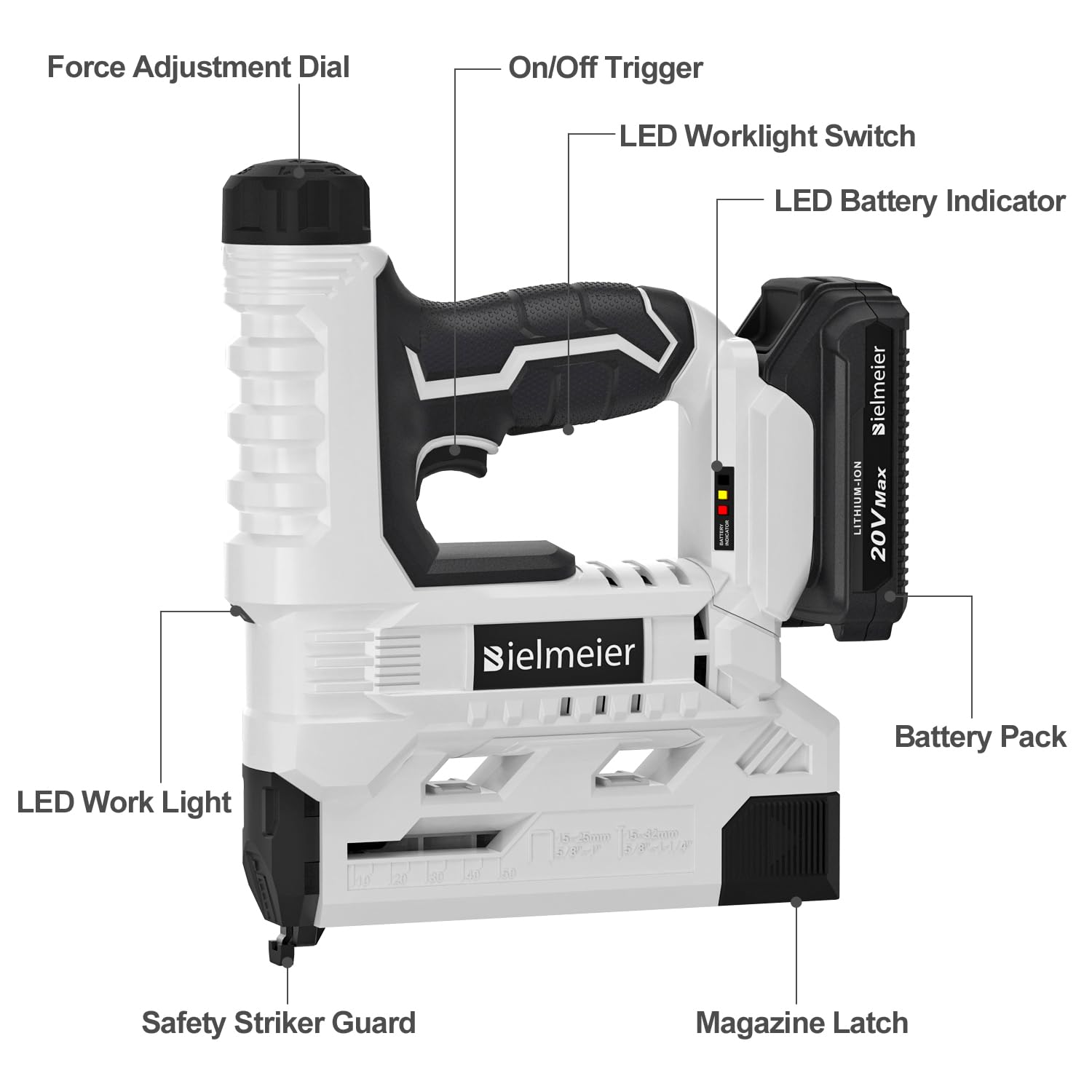 BIELMEIER included nails and staples support immediate project setup.