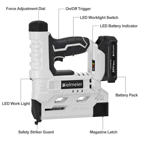 BIELMEIER included nails and staples support immediate project setup.