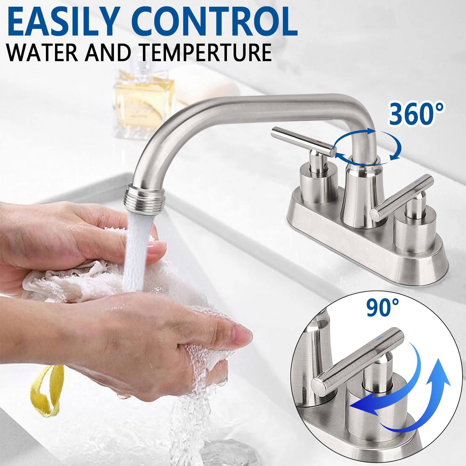 Bietor laundry faucet aerator reduces splashing for smooth workflow