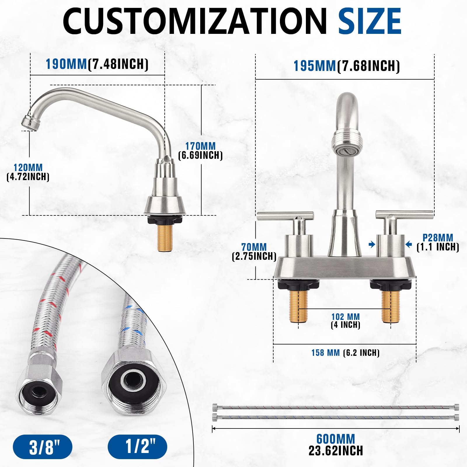 Bietor versatile-use faucet fits laundry, RVs, and utility sinks