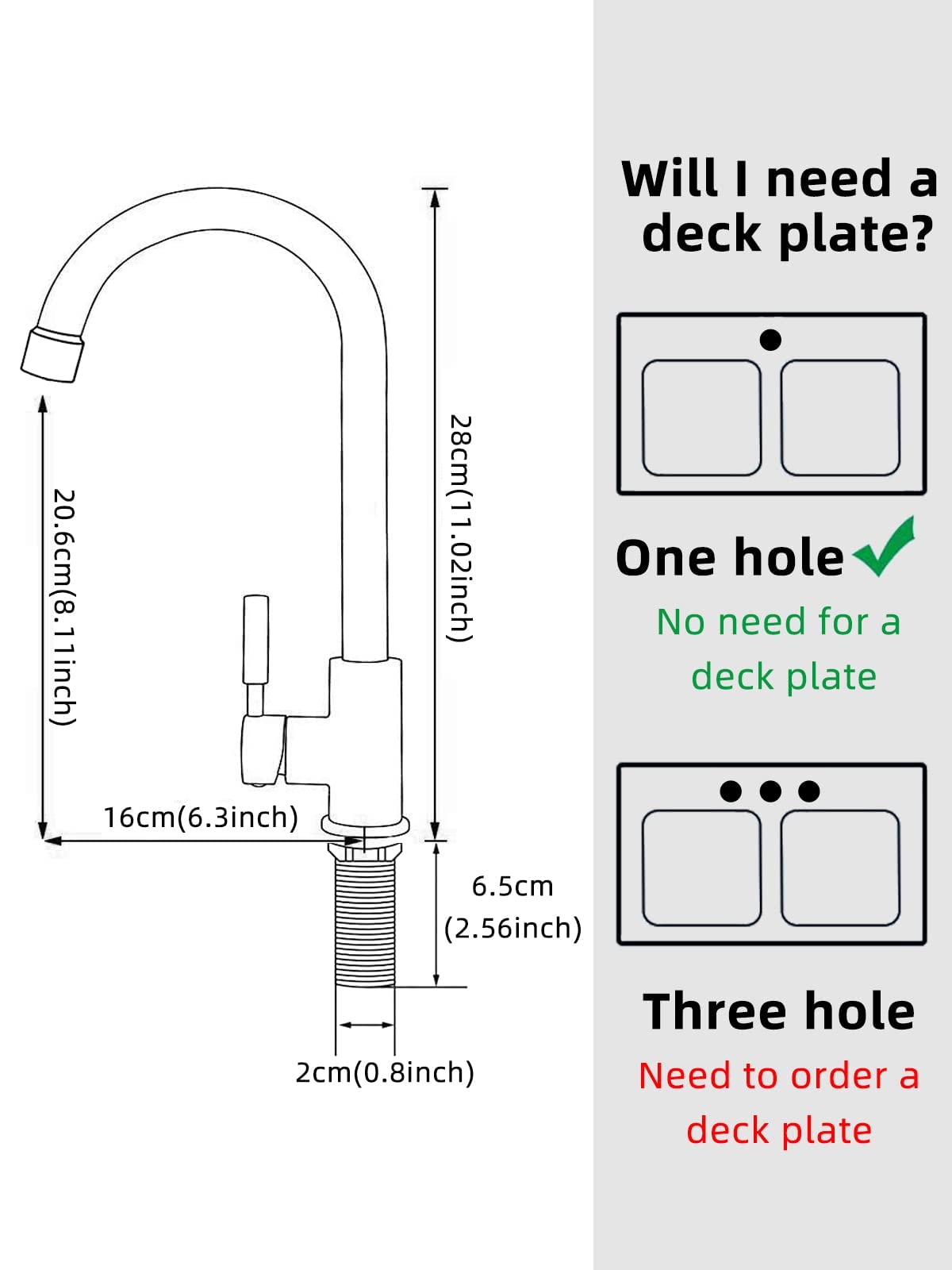 Bifordo easy-install design lets you set up the faucet in minutes.