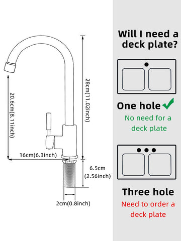 Bifordo easy-install design lets you set up the faucet in minutes.