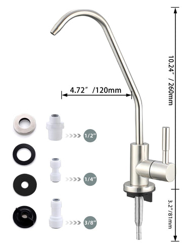 Bifordo faucet suitable for RVs and bar sinks delivering convenient filtered water