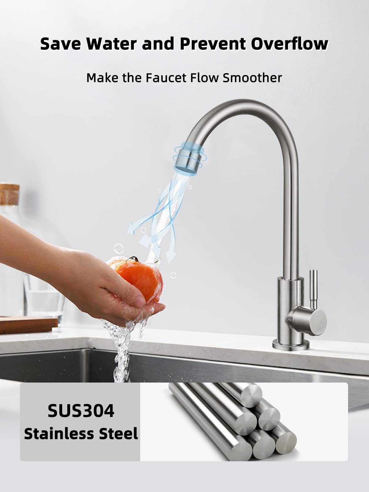 Bifordo lead-free, food-grade construction supports safe everyday use in the kitchen.