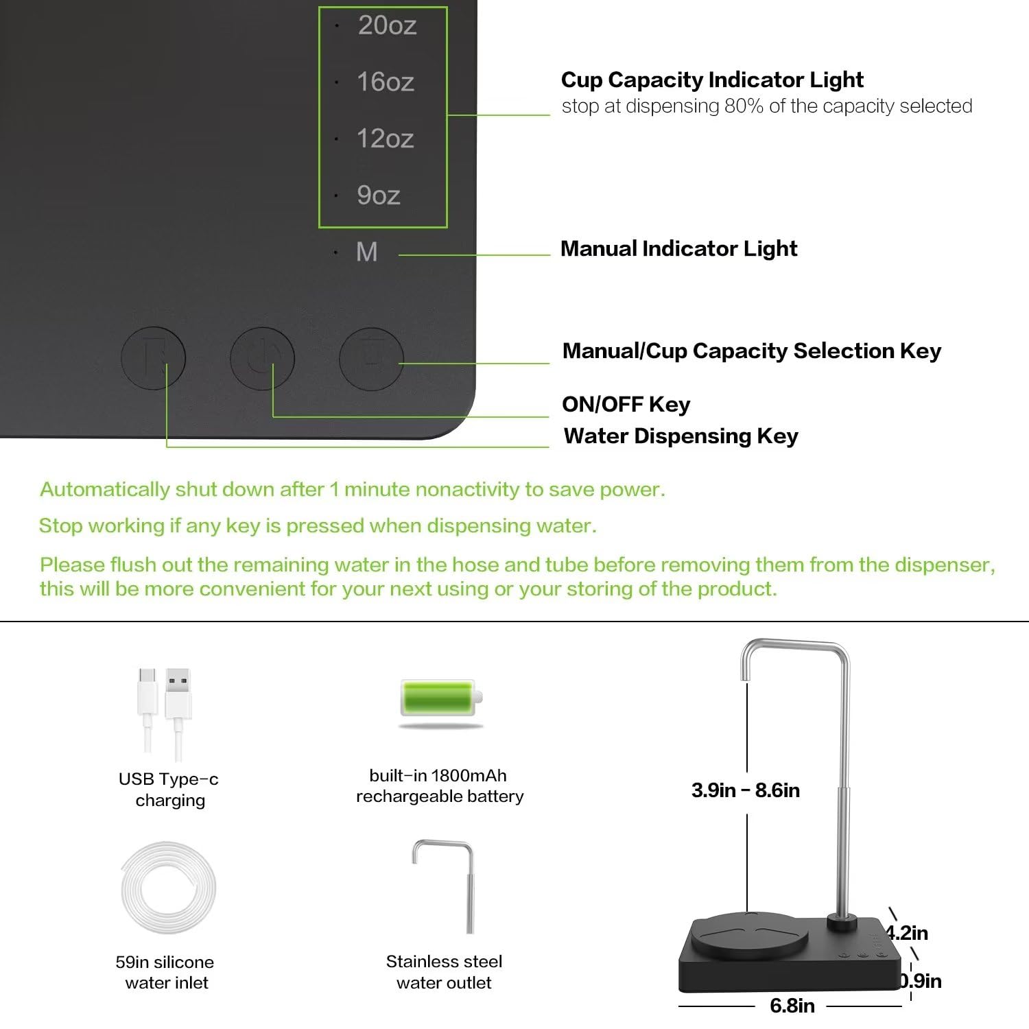 BIFULLJOY compact-detachable-design for camping or travel use
