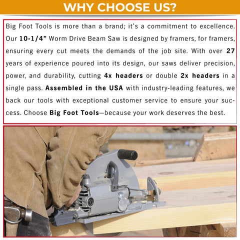 Big Foot Tools plywood sheets cut in one pass with minimal effort