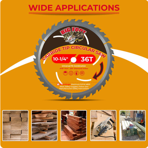 Big Foot Tools thin kerf design enables straight, clean cuts.