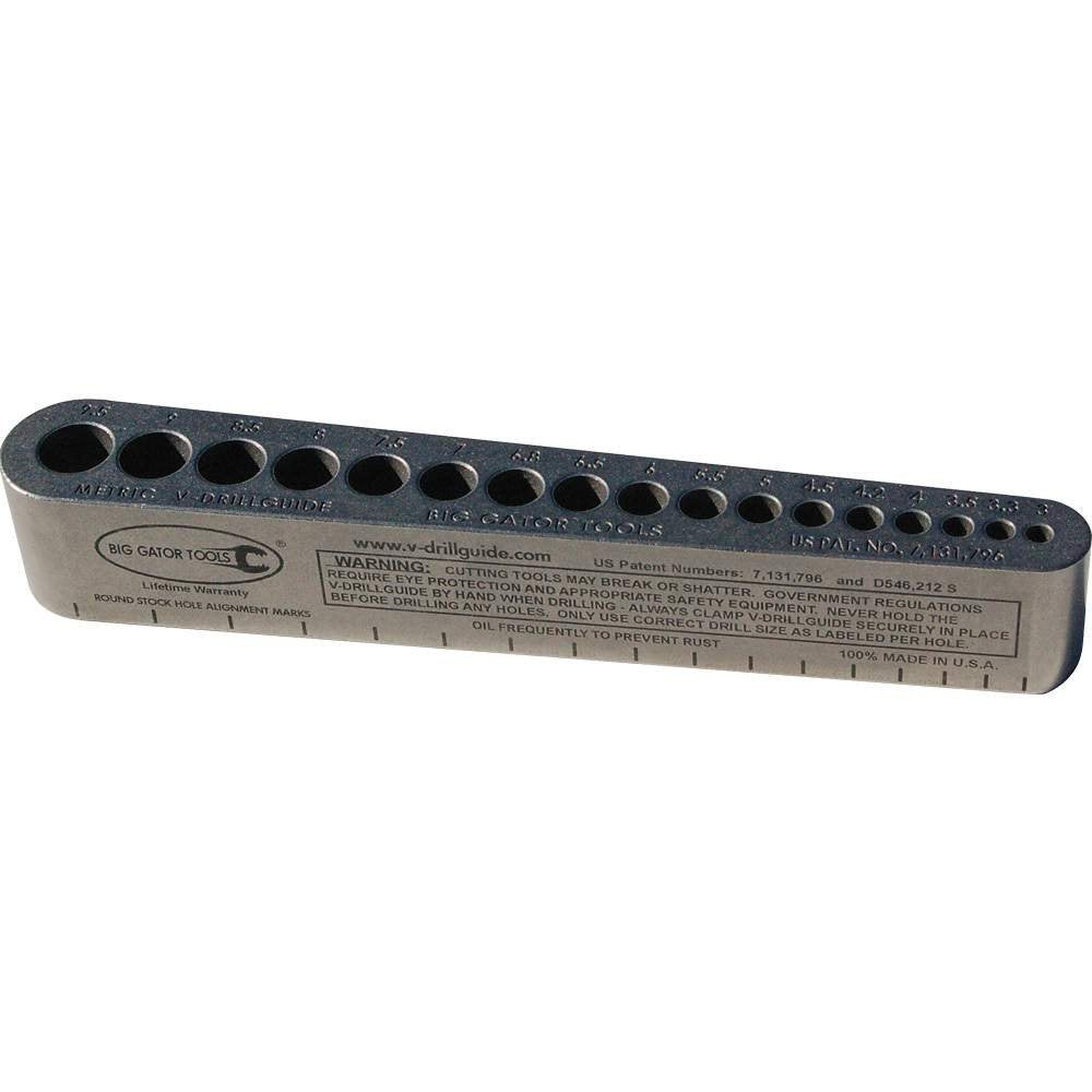 Big Gator Tools MDG1000NP precision-ground base ensures perpendicular alignment.