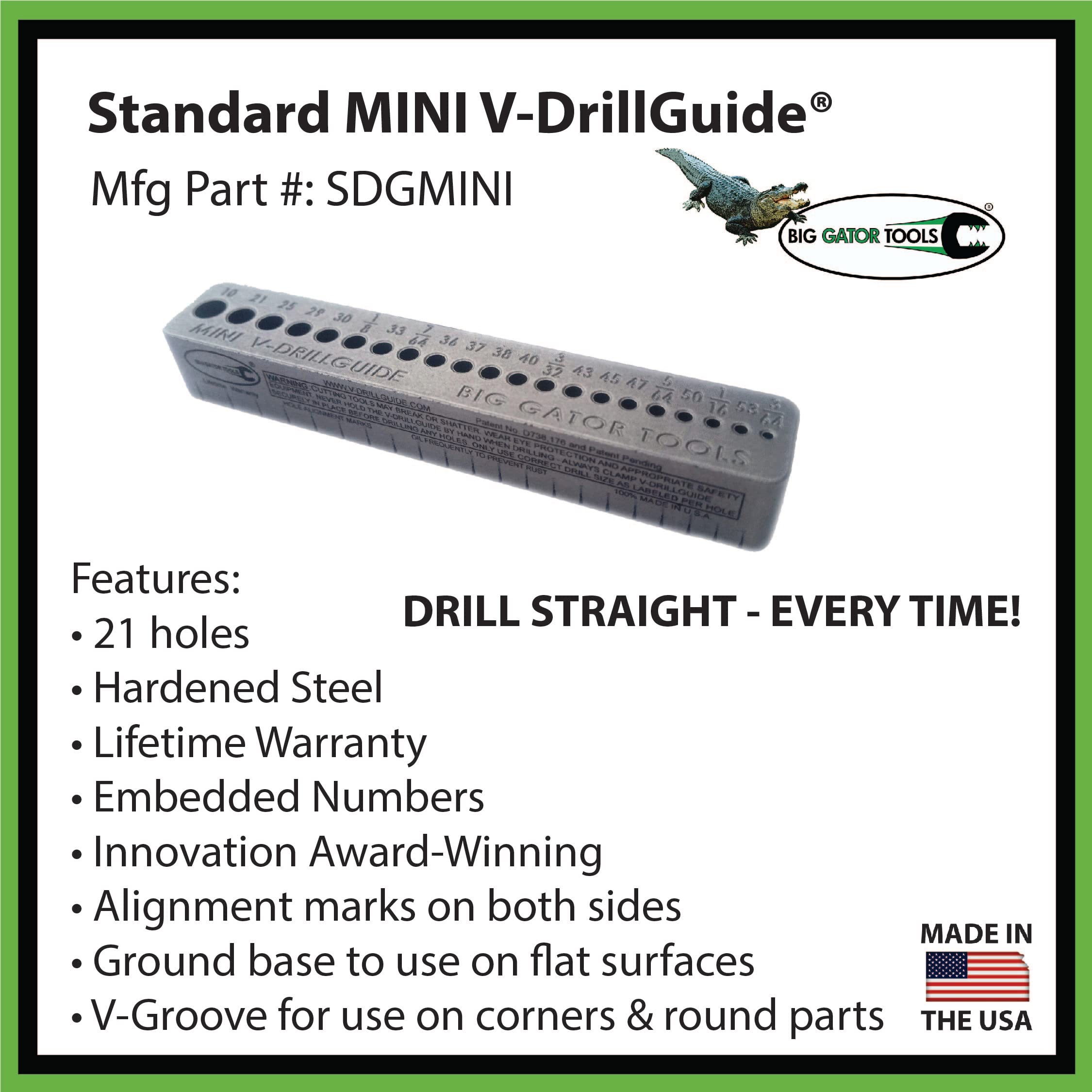 SDGMINI ensures straight, clean holes on flat, corner, and curved surfaces