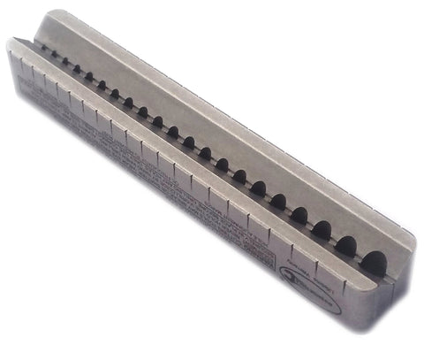 SDGMINI V-Drill Guide side alignment marks aid accurate hole locating during projects