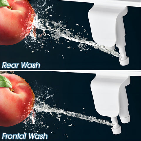 Close-up of the easy-control knob for adjustable water pressure.