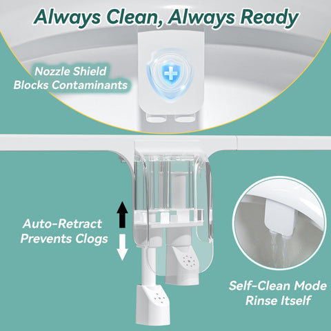 BIGCOW bidet ergonomic tactile controls for intuitive adjustments