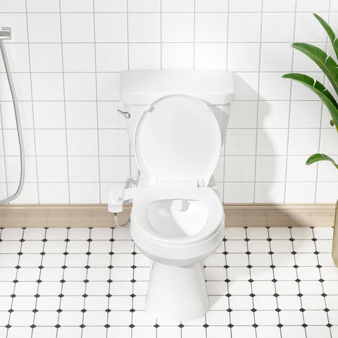 BIGCOW bidet self-cleaning mode watching nozzles stay hygienic