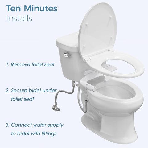 Stainless steel inlet ensures a clean, reliable water supply.